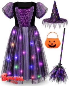 MELAND Witch Costume Kids