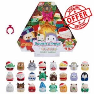 Squish-a-longs Holiday 2026 Advent Calendar – Includes 24 Mini-Squish