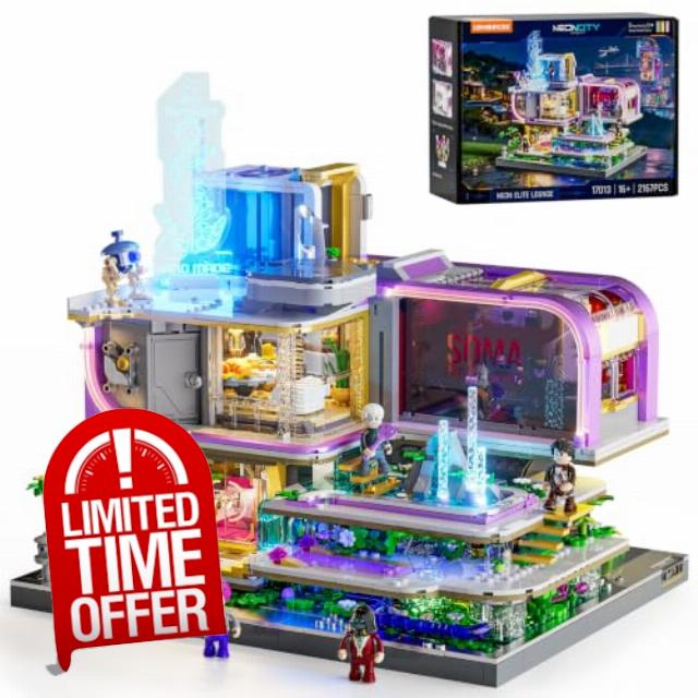 Lumibricks Cyberpunk Elite Lounge Modular LED Building Set