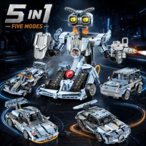 APP & Remote Control                                                          RC Robotic Building Set with LED Digital Eyes