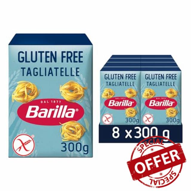 Barilla Gluten Free Tagliatelle Pasta 8x300g – Corn & Rice