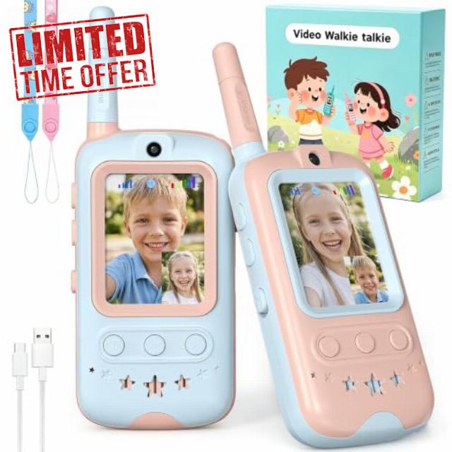 Video Walkie Talkies for Kids 2 Pack