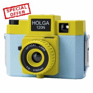Holga 120N Blue/Yellow Lomo Medium Format Film Camera Plastic Lens