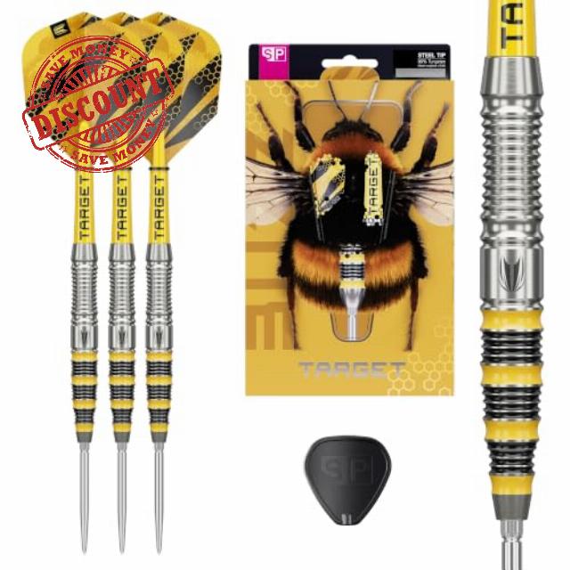 Target Darts BUZZ Steel Tip 90% Tungsten Swiss Points Professional Dart Set                                                          Swiss Points