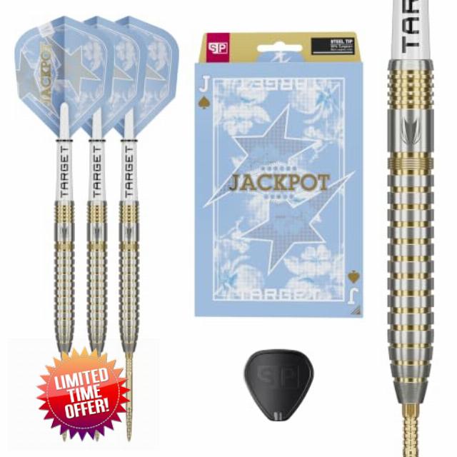Target Darts Adrian Lewis Showdown 95% Tungsten Swiss Points Dart Set                                                          Jackpot Professional Darts Set