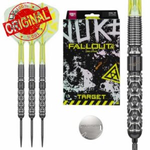 Target Darts Luke Littler Fallout Steel Tip 90% Tungsten Swiss Point Darts                                                          The Nuke Professional Dart Set