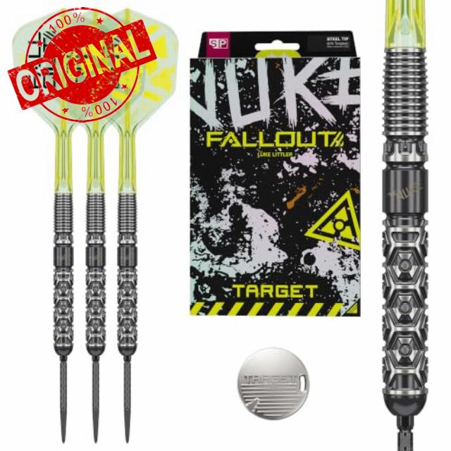 Target Darts Luke Littler Fallout Steel Tip 90% Tungsten Swiss Point Darts                                                          The Nuke Professional Dart Set