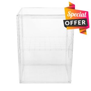 Yardwe Bottle Storage Organizer: Acrylic 2 Tier Nursery Cabinet Countertop Organizer - 14.2x10.6x8.7in Bottle Station for Supplies and Bottles
