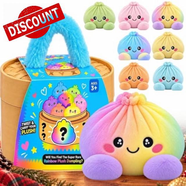 Plush Dumpling Pillow Cute Plush Stuffed Steamed Bun Doll Home Decor                                                          Squishy Dumpling Stress Squeeze Toy Slow Rebound Plush Pillow Soft Stretch Decompression Fidget Toy for Adults Anxiety Relief
