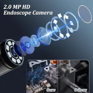 1920 HD Borescope with 8 Adjustable LED Lights