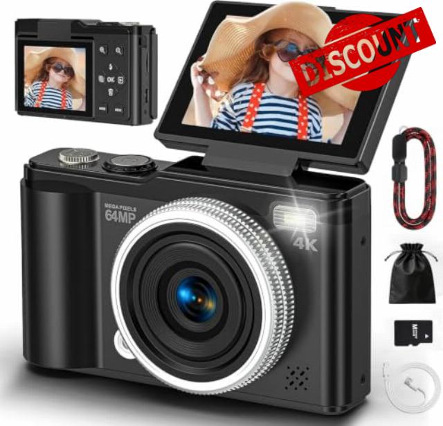 Digital camera 4K 64MP