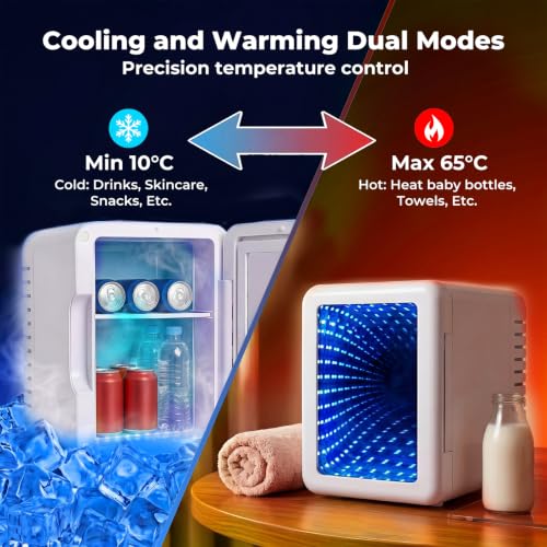 Portable Cooler and Warmer for Home Office Use for Skincare & Drinks