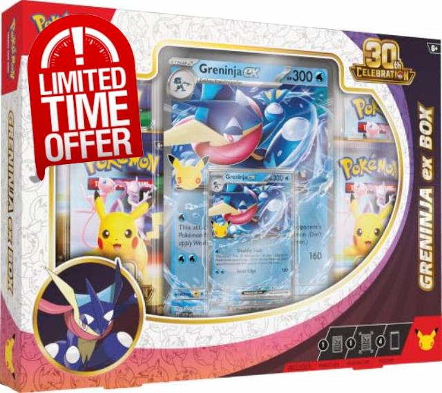 Pokémon TCG: 30th Celebration—Greninja ex Box (1 Foil Promo Card