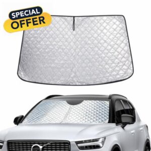 Windshield Sun Shade for Volvo XC40 2018-2025/EX40 2024-2026                                                          6-Layer Thinckended