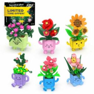 6-in-1 Flowers Building Set for Adults