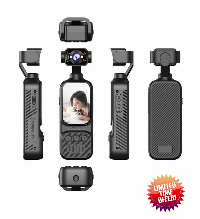 BSLVWG Vlogging Camera with 270° Rotating Lens
