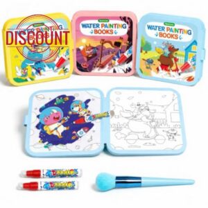 Timetome 3 Pack Water Colouring Book for Toddlers 3-6