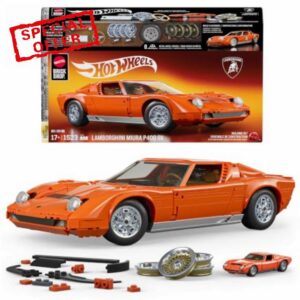 Mattel Brick Shop Hot Wheels Lamborghini Miura P400 SV Building Toy Kit                                                          1523 Pieces