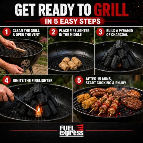Odourless Quick Light Wood Wool Fire Starters for BBQ