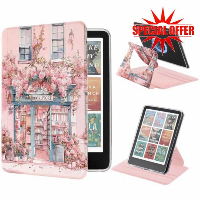 Magnetic Stand Case for 7'' Kindle Paperwhite 12th Gen 2024                                                          360° rotating stand