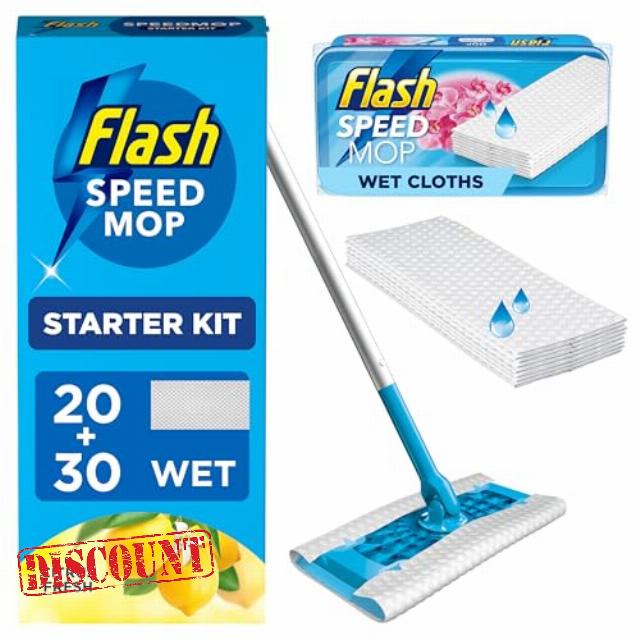 Flash Speedmop Wet Mop Floor Cleaner Starter Kit 1 Mop