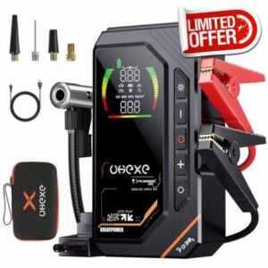 5000A Jump Starter with 160PSI Air Compressor