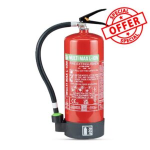Multimax Lithium-Ion Fire Extinguisher - All Fires Fire Extinguisher for Home