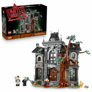 LEGO Icons Mayor Manor - House Model Kit for Adults - 3D Display Set w/Gothic Interior & 3 Glow-in-the-Dark Minifigures - DIY Living Room Decor - Gift Idea - 11383