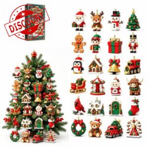 24-Day Mini Christmas Brick Ornament Advent Calendar