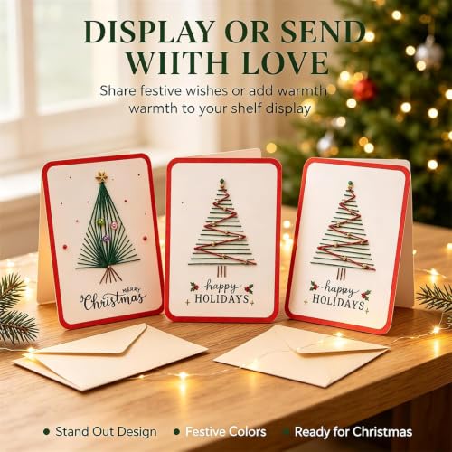 Christmas Tree String Art Greeting Card Making Set
