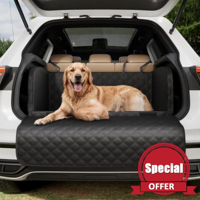Premium Waterproof Car Boot Protector & Dog Boot Cover                                                          Scratch-resistant car boot liner for dogs. This premium boot cover for dogs keeps your vehicle clean from mud & pet hai