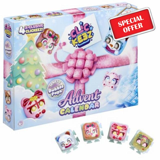Clickeez Advent Calendar With 24 Holiday Surprises And Exclusive Characters                                                          Includes Exclusive Holiday Themed Clickeez