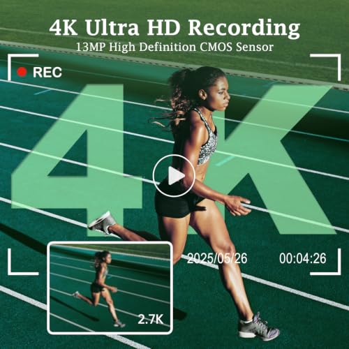 4K Autofocus Selfies Camera for Photography and Vlogging 32GB SD Card