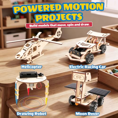 Wooden Engineering Toys Gifts for Boys 8-12 Boys Girls Toys Gifts for 8 9 10 11 12 13 14 Year Old