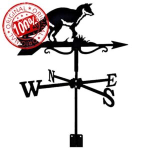 Weather Vane Metal Weathervane with Roof Mounted Wind Garden Direction Indicator Decoions for Outdoor Farm Yard Gazebo Measuring Tool(E)