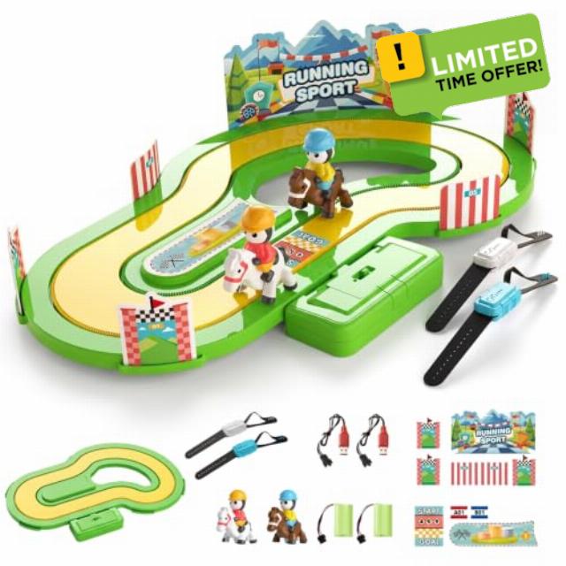Running Sport Game For Kids Wireless Motion Toddler Learning Toys Style 2                                                          Interactive 2-player race