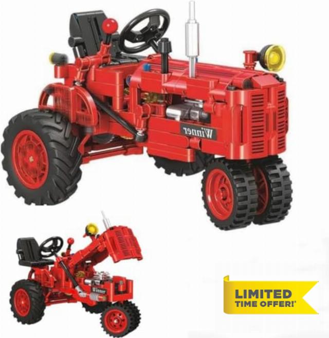 Retro Tractor Building Set