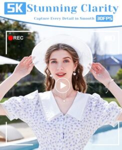 Autofocus Compact Vlogging Camera with SD Card                                                          Macro Function