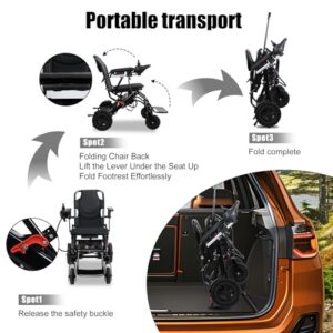 Lightweight Electric Wheelchair for Adults