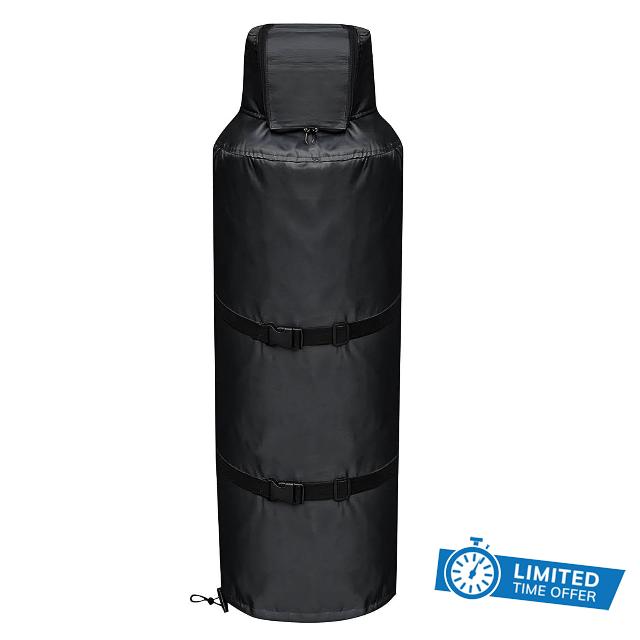 Insulated Propane Tank Cover 100lb Gas Can Thermal Protection                                                          UV-Resistant Propane Tank Cover for Winter Camping Barbecue Industry Garden Garage Automotive