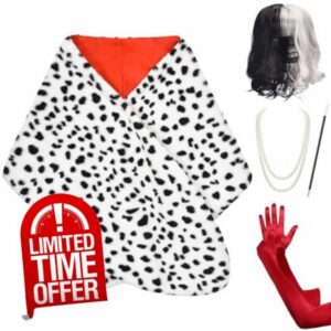 HMPRT Halloween Costume Women 2025- Dalmatian Shawl