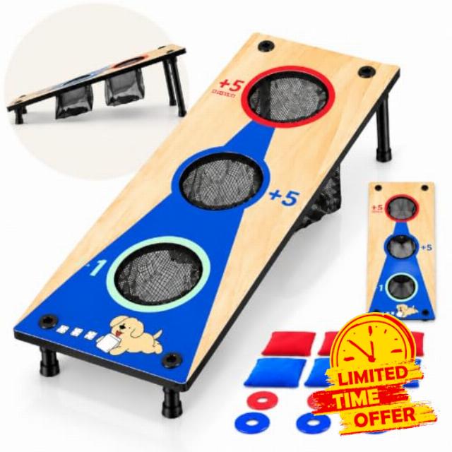 2 in 1 Cornhole Toss Game Set