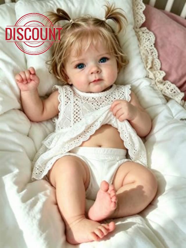Zero pam 45cm Reborn Baby Dolls                                                          Realistic Baby Doll Rooted Hair