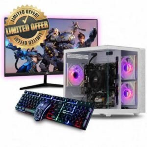 Veno Scorp Budget Gaming PC 24” Bundle Intel Core i3-8GB RAM - 500GB HDD – GTX 750 4GB Mini Nemesis ARGB Gaming Case - WINDOWS 11