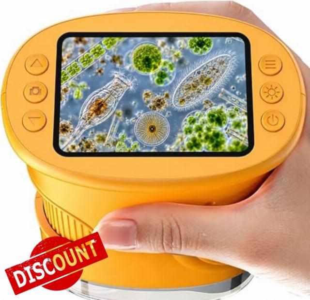 1000X Handheld Digital Microscope for Kids with 2.0" IPS Display – Portable Pocket Science Explorer Kit
