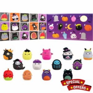 Squishmallows Original Micromallows Halloween Countdown Calendar 13-Pack Plush