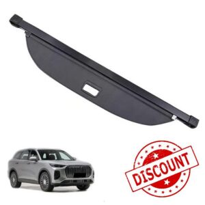 Trunk Cargo Cover for Chery Tiggo 9X 2026                                                          Parcel Shelf Fits Retractable Load Luggage Security Blind Sunshade Canvas Aluminium Alloy Black