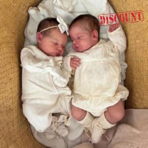 Anano Reborn Baby Dolls Twins Full Body 19 in Realistic Baby Doll Twin Girl                                                          Realistic Reborn Baby Dolls Twins Girl