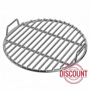 Stainless Steel Barbecue Grill Rack For Outdoor Cooking With Loop Handles And Reinforced Round Wire Grid For Camping Patio Backyard Party