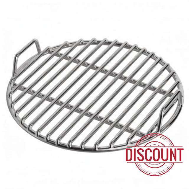 Stainless Steel Barbecue Grill Rack For Outdoor Cooking With Loop Handles And Reinforced Round Wire Grid For Camping Patio Backyard Party